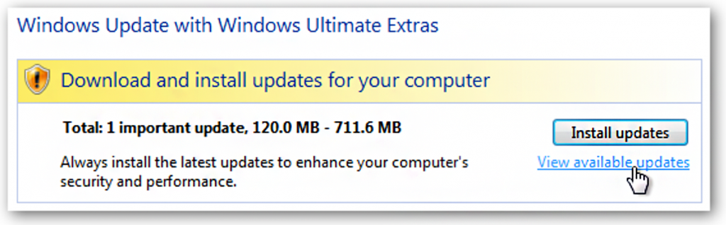 download Windows Vista update